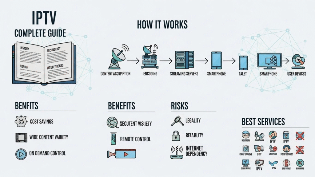IPTV: Complete Guide, How It Works, Benefits, Risks, and Best Services
